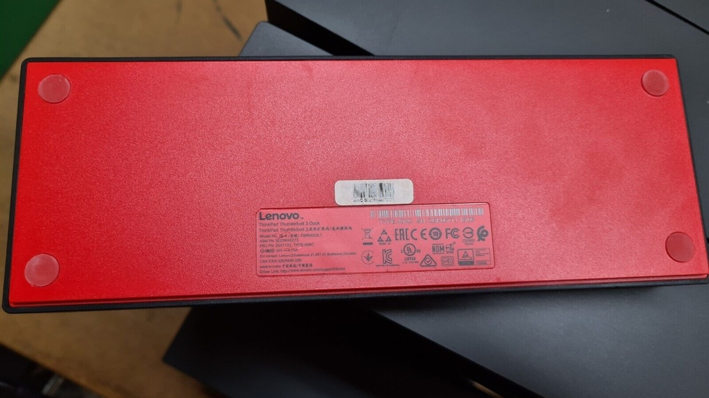Lenovo ThinkPad Thunderbolt 3 Dock, USB-C, 40AC0135, DBB9003L1, SD20K40273, 03X7133, 20V 6.75A Docking