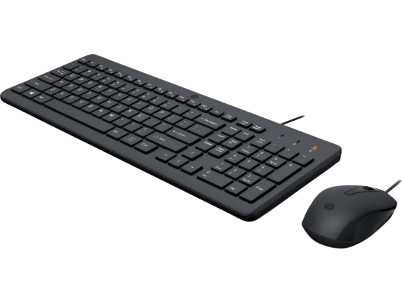 [240J6AA] HP 150 Mouse – Wired USB-A, Optical, 1600 DPI, 3 Buttons, Ambidextrous, Black