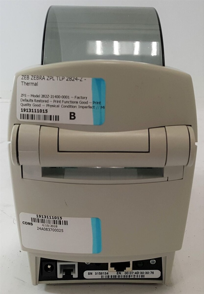Zebra LP2824-Z Label Printer RJ45 Network