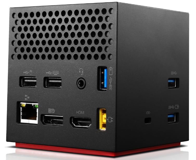 Lenovo ThinkPad WiGig Dock – HDMI, DP, 3×USB 3.0, 2×USB 2.0, GbE, WiGig (802.11ad), 45 W