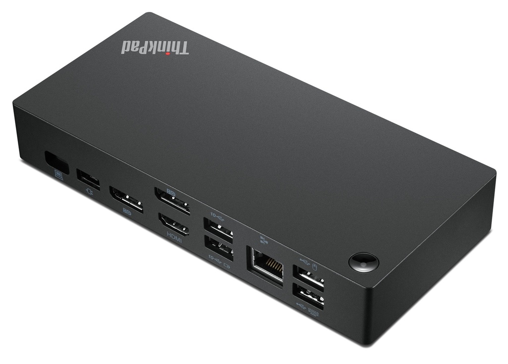 [40AY0090EU] Lenovo ThinkPad Universal USB-C Dock 90W 2x Displayport 1x HDMI 2x USB2.0 3x USB3.1 Gen2 RJ45 AUX