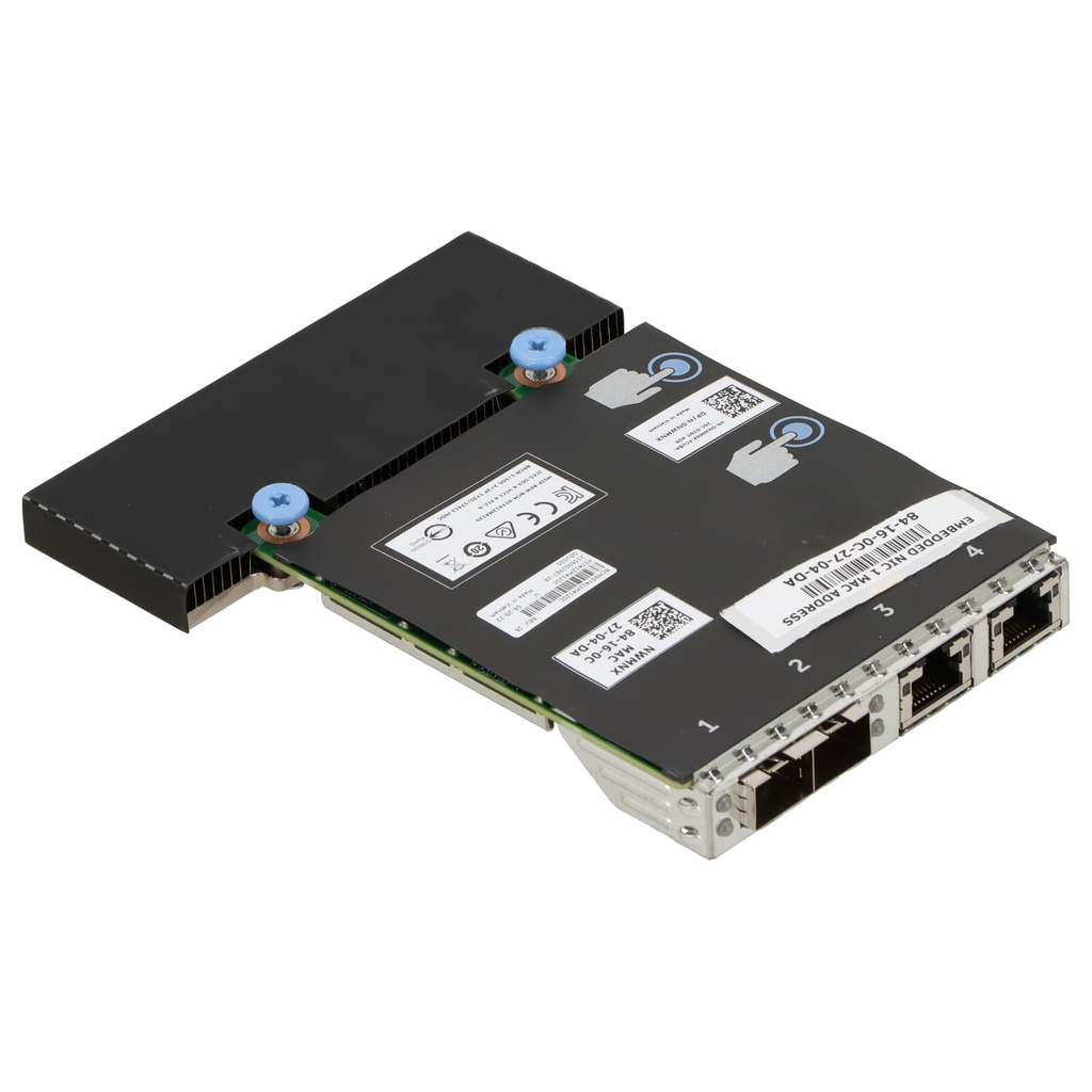 HPE 331T Ethernet NIC – Quad-Port 1 GbE, PCIe 2.0 x4, Broadcom BCM5719 chipset, Low-profile, Full line-rate on all ports