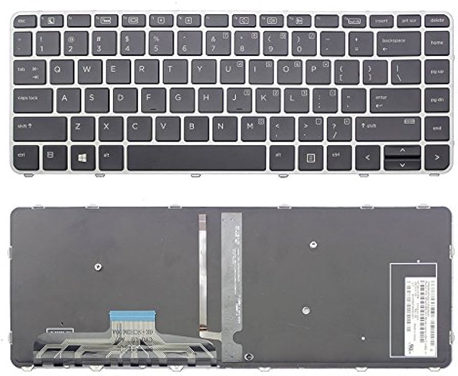 [818252-BG1] HP EliteBook Folio 1040 G3 Keyboard Assembly – Backlit, Laptop spare part, QWERTZ (CH)