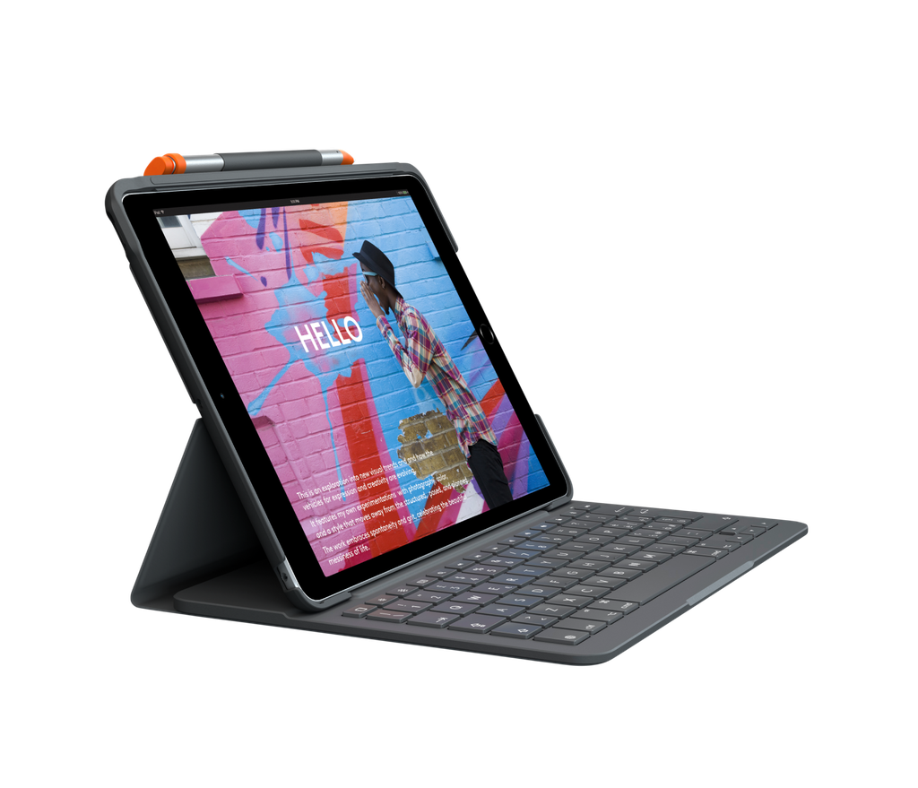 [920-009476] Logitech Slim Folio iPad 8 10.2' swiss keyboard