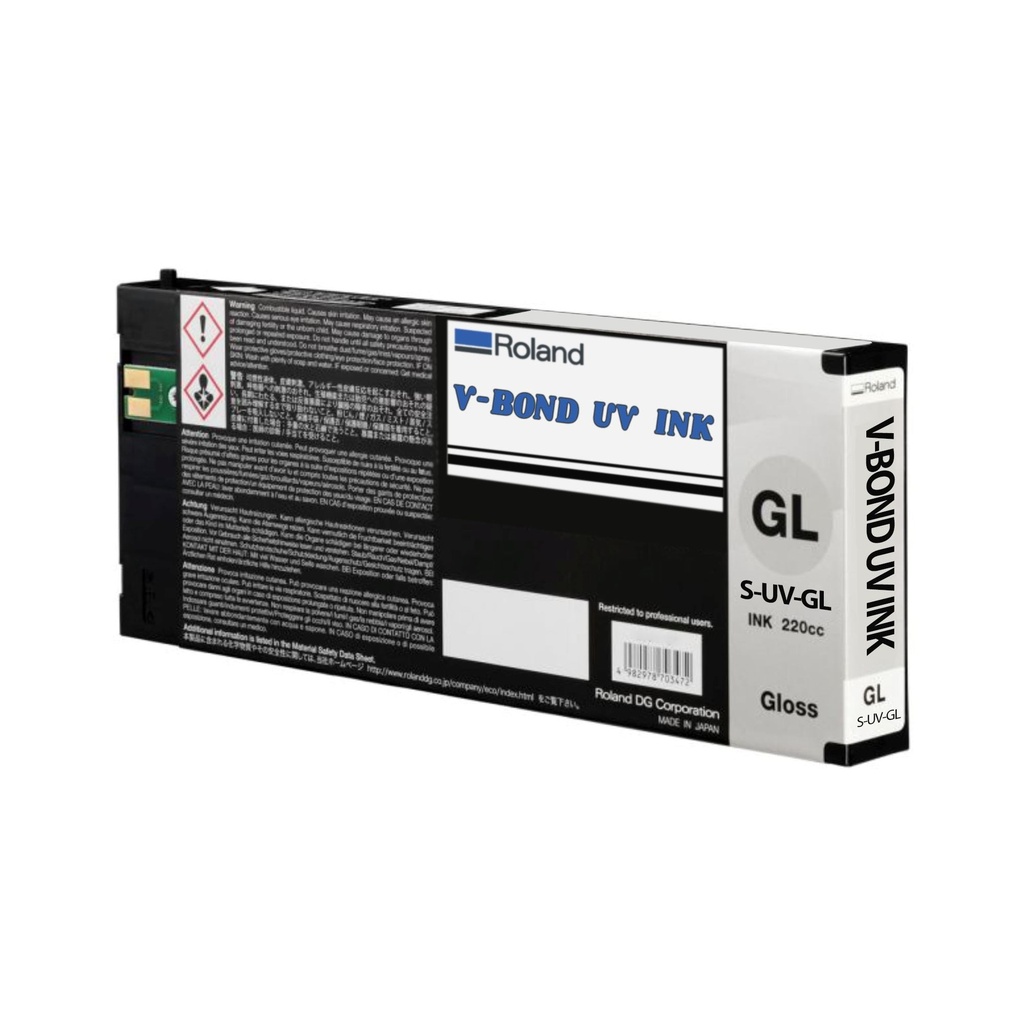 Roland ECO-UV Gloss Clear 220 ml ink for VersaUV printers