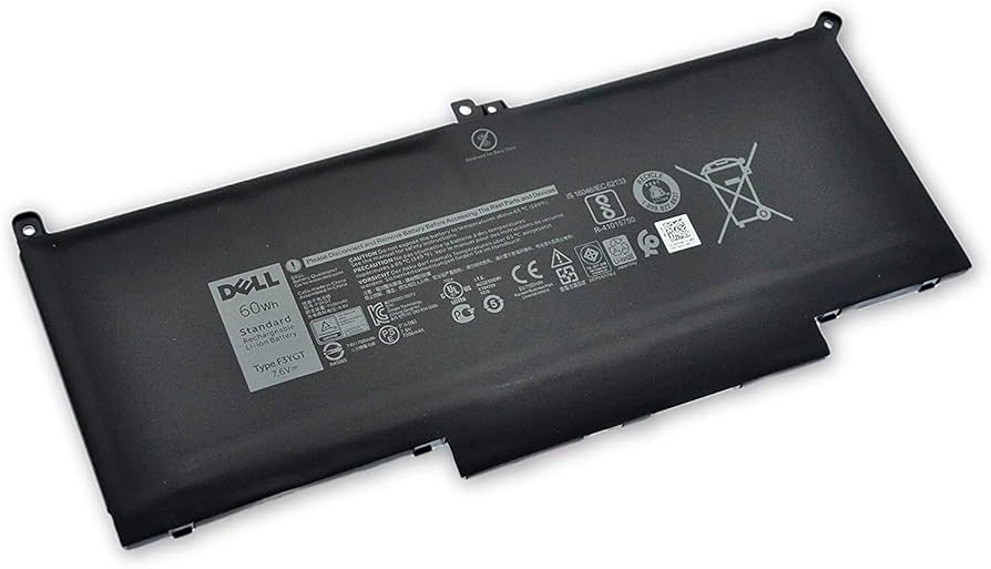 [F3YGT] Dell Laptop Battery – 4-Cell Li-Ion, 11.4 V, 52 Wh, OEM-compatible for Latitude 7280 / 7290 / 7380 / 7390 / 7480 / 7490