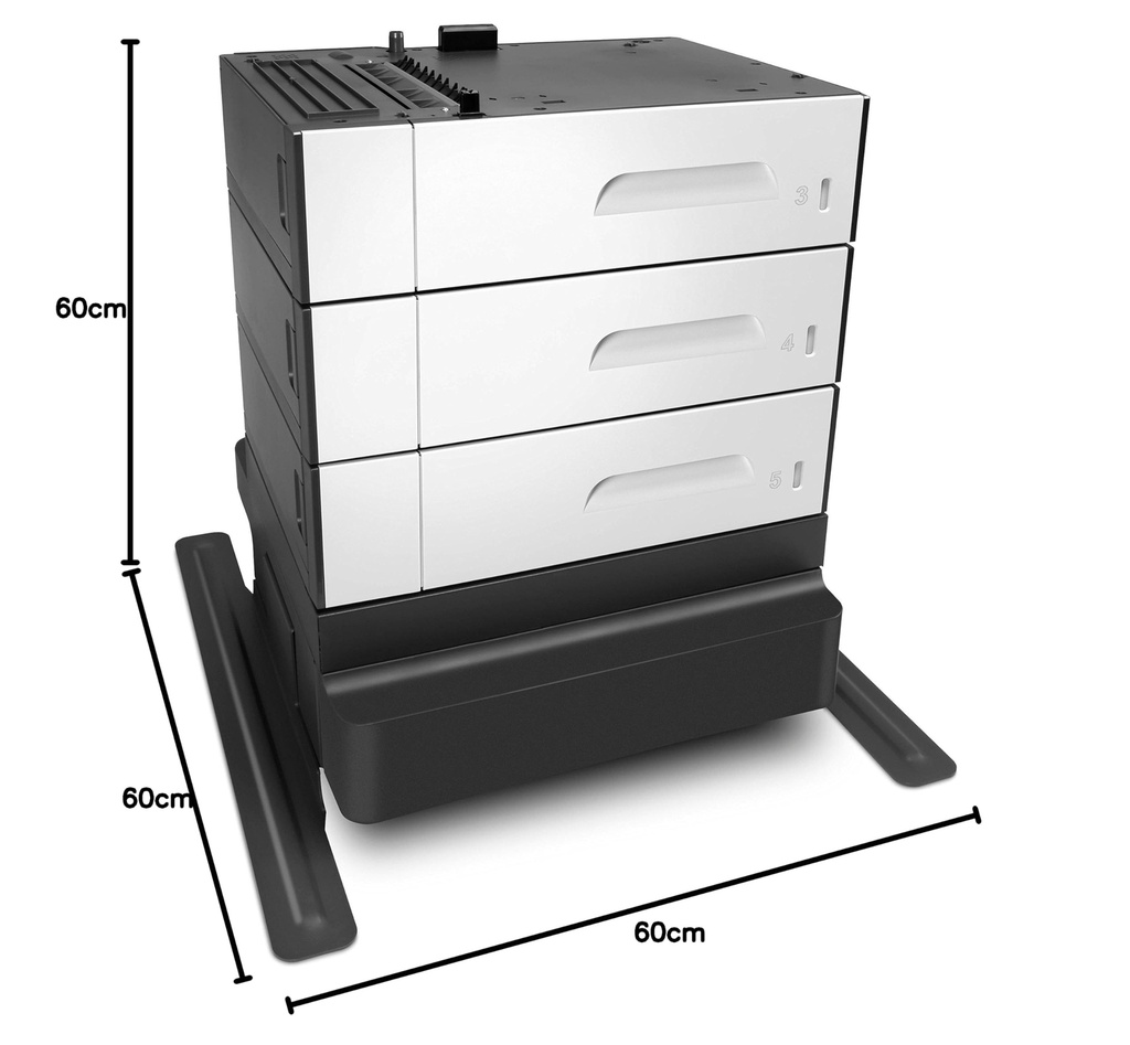 HP PageWide enterprise 3x500 sheet paper tray and stand (not tested)
