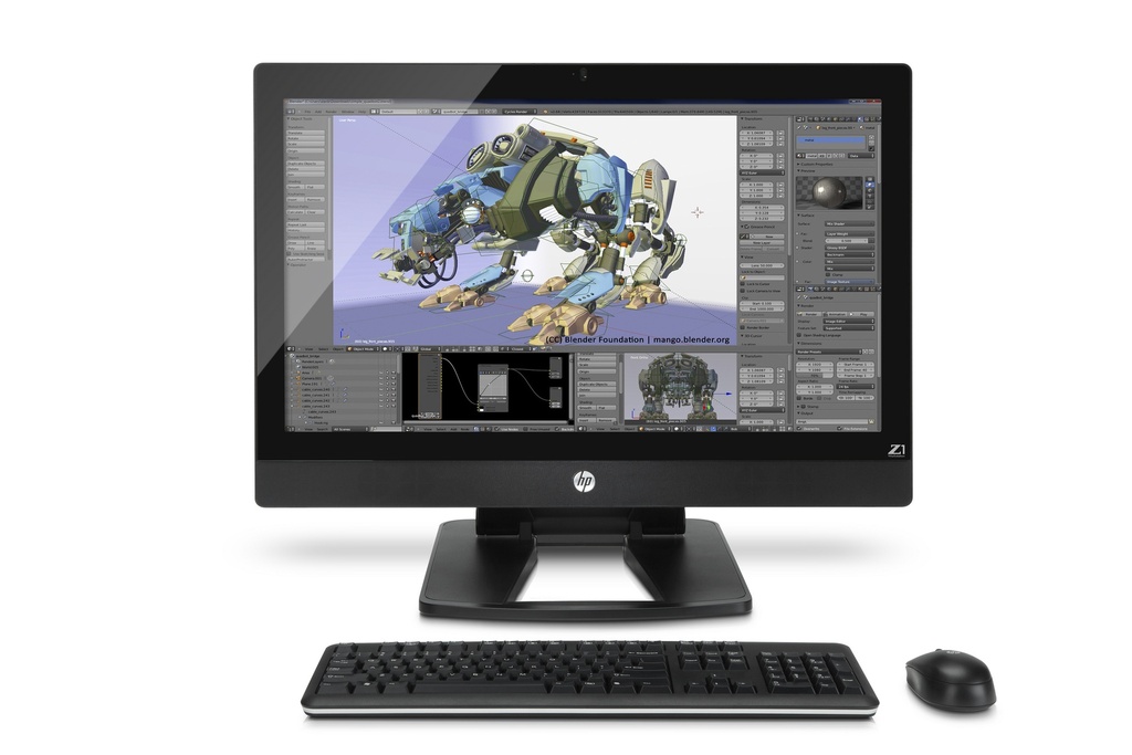 HP Z1 G2 AIO Workstation E3-1226v3 8GB 256GB SSD DVD 27''-2560x1440 Intel graphics P4600 1xDP WC USB 3.1 Win10Pro 