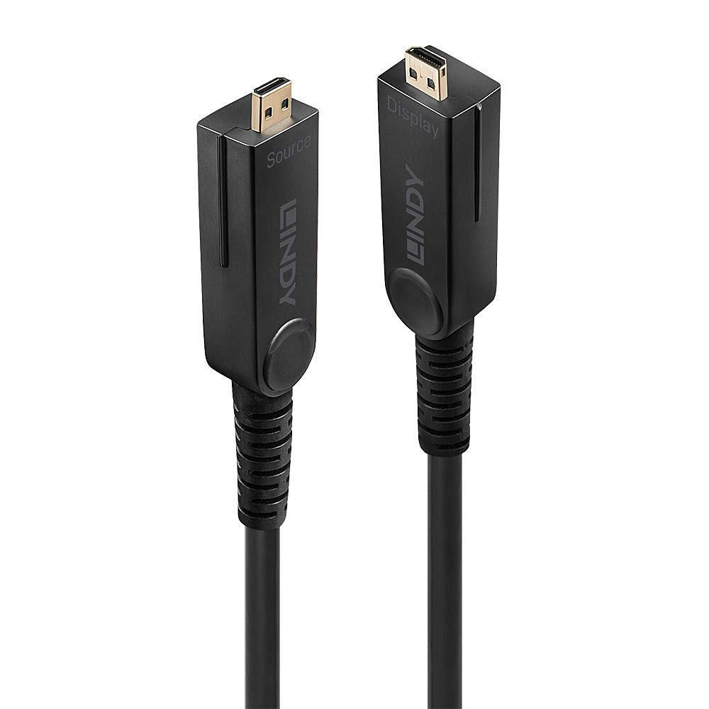 [HDMI-DVI-L-10M] Lindy HDMI to DVI Cable – 10 m, HDMI Male to DVI Male, Gold-Plated Connectors, Black