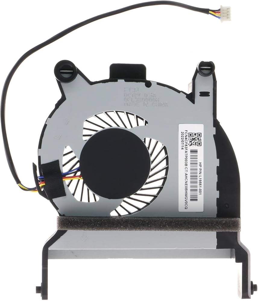 HP CPU Cooling Fan – for EliteOne 800 G3/G4 AIO, DC 12 V, ~1.3–1.5 A, With Bracket