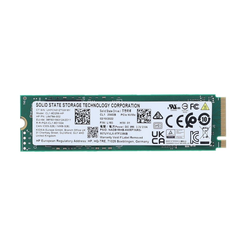 [L64784-002] HP 256GB SSD  M.2 2280 NVMe 