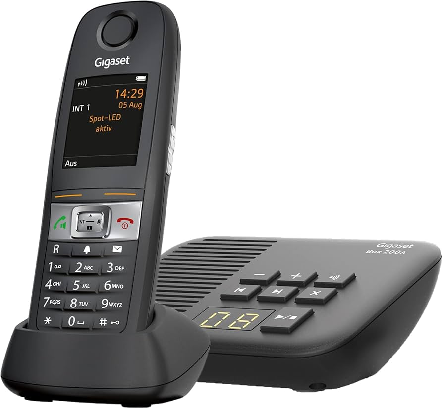 Gigaset E630HX DECT phone with charger black