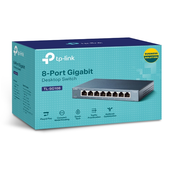 TP-Link 8-port managed switch 10/100/1000