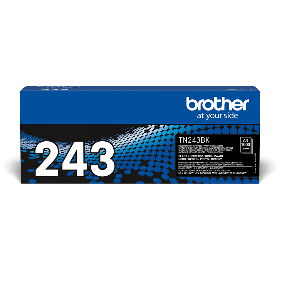 [TN-243BK] Brother Toner for MFC-L3770 (1000 pages) Black