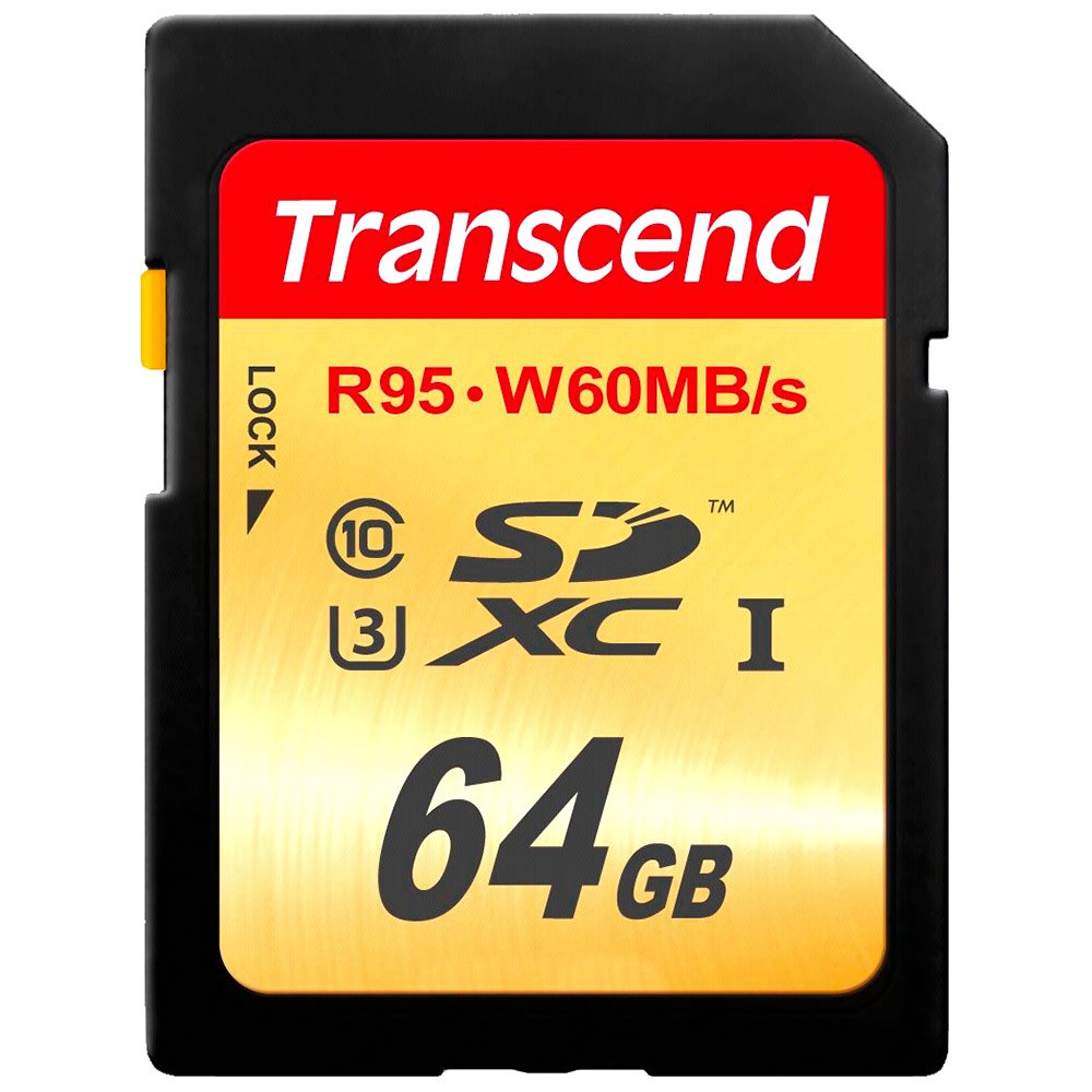Transcend SD Card – 64 GB, SDXC UHS-I U3, Class 10