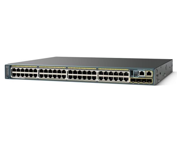 Cisco Catalyst 2960-S series switch 48x Gb ethernet 4x SFP 740W PoE+