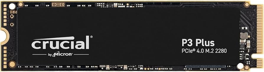 Crucial P3 Plus 4TB PCIe 4.0 3D NAND NVMe M.2 SSD, up to 5000 MB/s