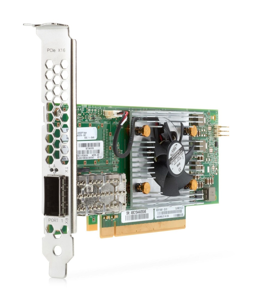HPE Ethernet NIC 10Gb 2-Port 562SFP+ Adapter – PCIe 3.0 x8, 2×SFP+ (10GbE), Low-profile/full-height, For ProLiant Gen9/Gen10 servers