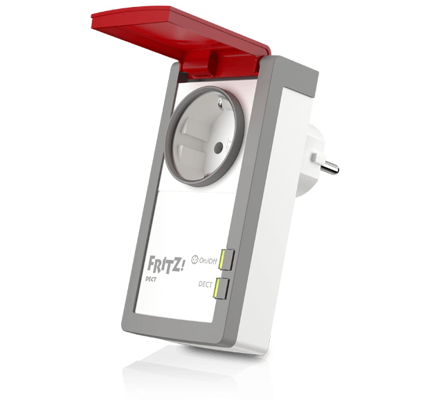 AVM Fritz!DECT 210 – Smart DECT Outlet (CPL), Energy Meter with IP44 Rating, Compatible with Fritz!Box-Mesh