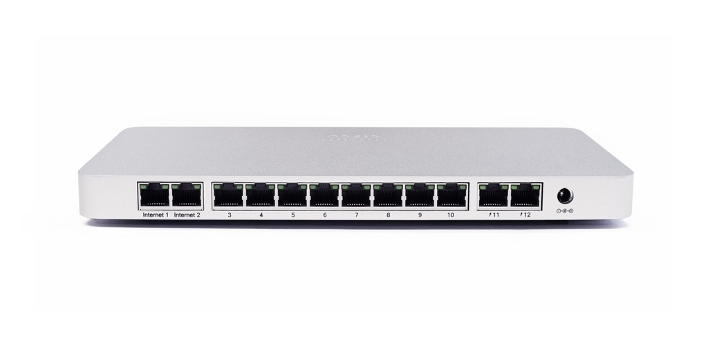 [600-47010-A] Meraki MX65 Cloud Managed Security Appliance –  Firewall / Router Device – Dual WAN, 8× Gigabit LAN, 1× USB, Supports 802.11ac (for MX65W variant), Cloud management