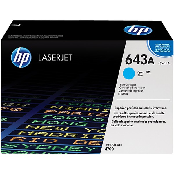 HP Toner 643A - Color Laserjet 4700 cyan
