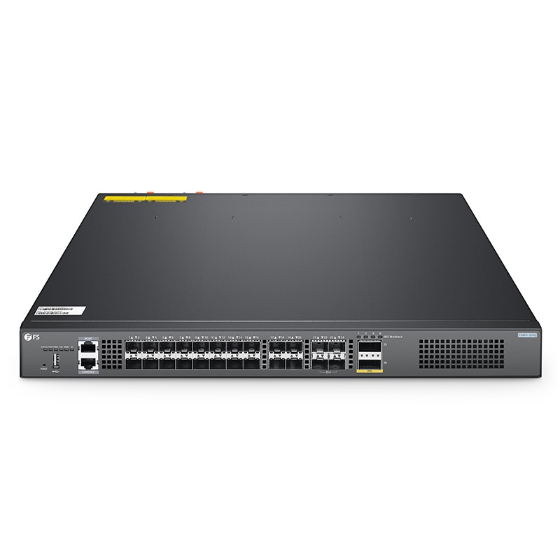 FS.com 24p ethernet L3 Switch - 20 x 10Gb SFP+ - 4 x 25Gb SFP28 - 2 x 40Gb QSFP+ - support stacking