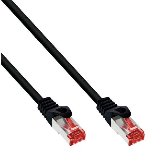 [76112S] InLine Cat 6 Patch Cable – 1.5 m, S/FTP PiMF, RJ-45 Male to Male, Black