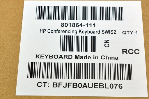 [801864-111] HP Keyboard – Wired, USB, Quiet/standard keys, Office-grade build, QWERTZ (CH)