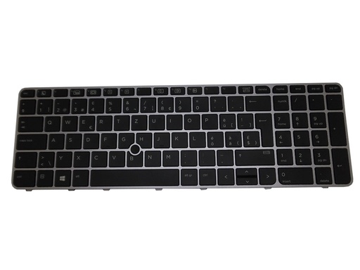 [836623-BG1] HP EliteBook 850 G3 Keyboard Assembly – Backlit, PointStick, Spill-resistant with drain, QWERTZ (CH)
