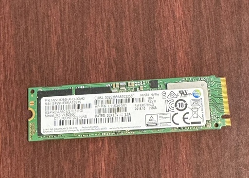 [855638-001] HP SSD 256GB M.2 2280 SATA-3 single sided (Samsung P/N: MZ-NLN256A)