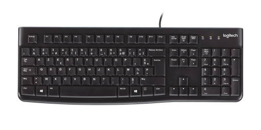 [920-002645] Logitech K120 Keyboard – Wired, USB-A interface,  Spill-resistant design, Low-profile quiet keys, QWERTZ (CH)