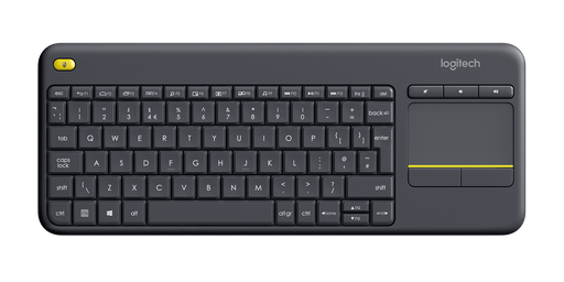 [920-007129] Logitech K400 Plus Keyboard – Wireless, Touchpad, 2.4 GHz USB receiver, AZERTY (FR)