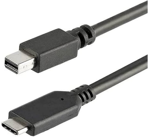 [CDP2MDPMM1MB] StarTech USB-C to Mini DisplayPort Cable – 1 m, USB-C Male to Mini DP Male, 4K 60 Hz, Black