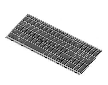 [L14367-BG1] HP EliteBook 755/850 G5 / 850 G6 Keyboard Assembly – No backlight, Laptop spare part, QWERTZ (CH)
