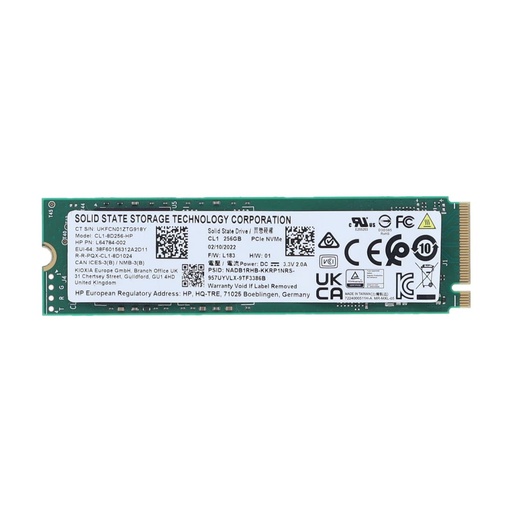 [L64784-002] HP 256GB SSD  M.2 2280 NVMe 