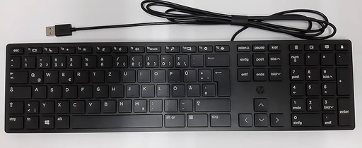 [L96909-181] HP Wired Desktop 320K Keyboard – Wired, USB, Slim-Switch keys, AZERTY (BE)