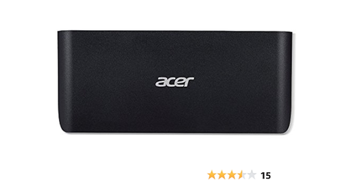 [NP.DCK11.01D] Acer USB-C Dock II – 3×USB-A, 2×USB-C, HDMI, DP, RJ-45, audio I/O, 90W PSU, 4K support