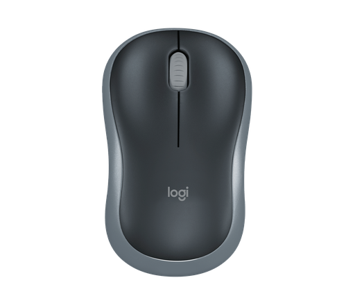 [910-002235] Logitech M185 Wireless Mouse ‒ 3-button optical sensor 2.4 GHz USB nano-receiver 1000 dpi up to 10 m range grey finish