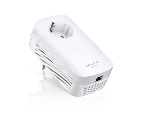 [TL-PA8010P] TP‑Link AV1200 Gigabit Passthrough Powerline Adapter – HomePlug AV2, 2×2 MIMO, Gigabit Port, Integrated Power Socket